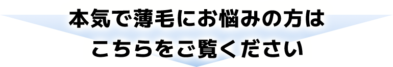 本気で薄毛にお悩みの方はこちらをご覧ください